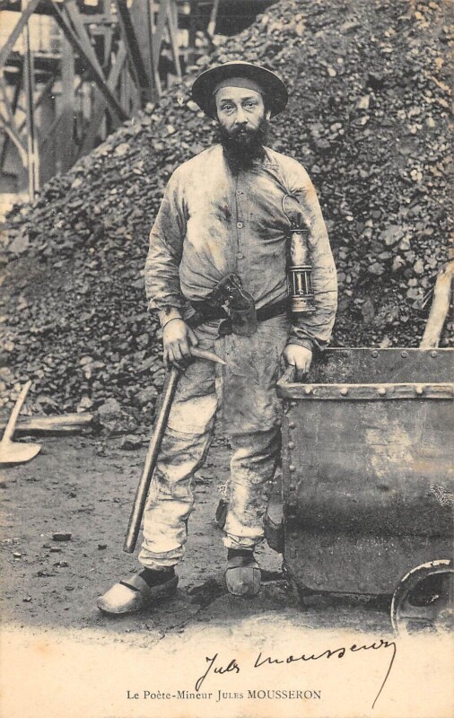 Carte postale ancienne Le Poete Mineur J.mousseron