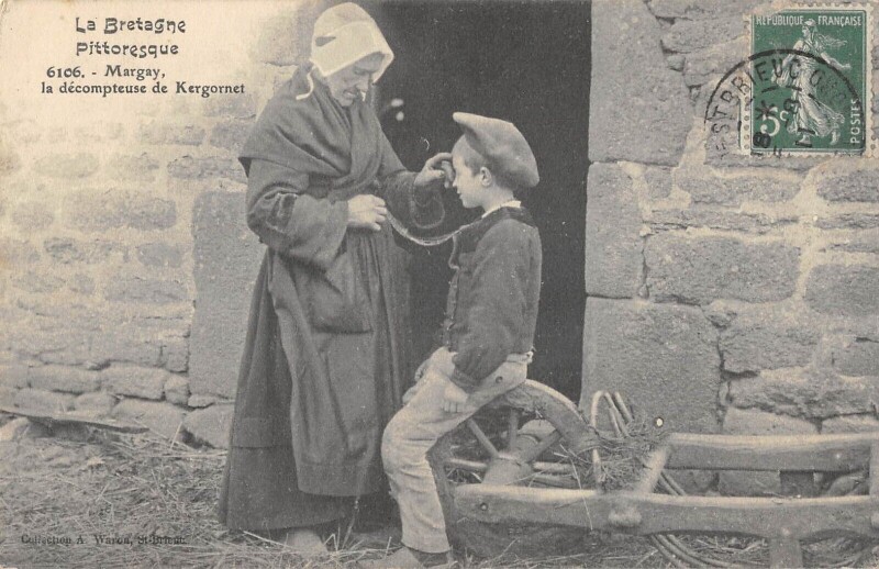Carte postale ancienne Margay La Decompteuse De Kergornet