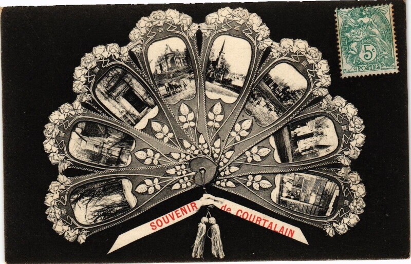 Carte postale ancienne Souvenir de Courtalain