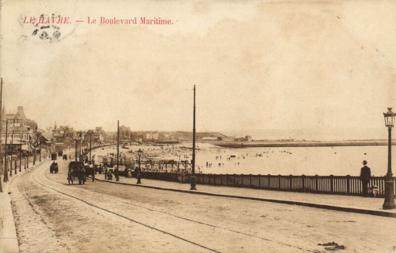 Carte postale ancienne Le Havre - Le Boulevard Maritime au Havre