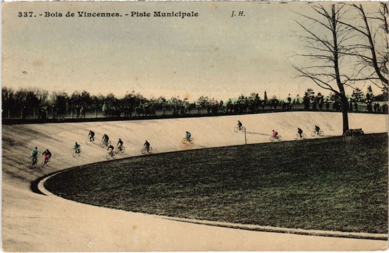 Carte postale ancienne Bois de Vincennes - Piste Municipale à Charenton-le-Pont