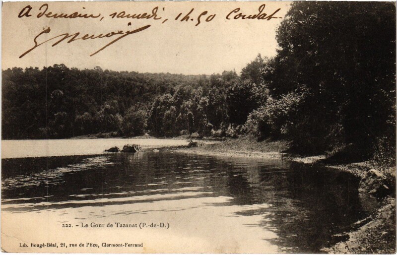 Carte postale ancienne Le Gour de Tazenat