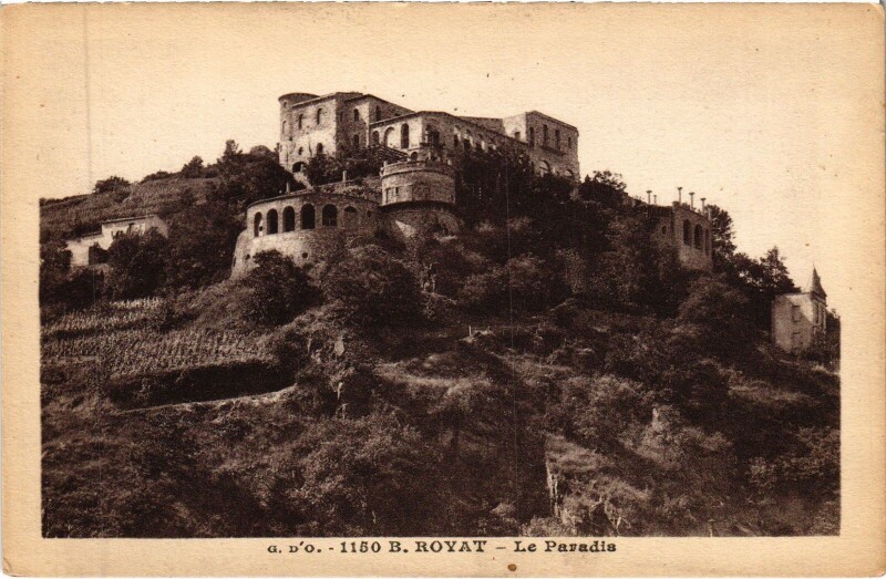 Carte postale ancienne Royat Le Paradis à Royat