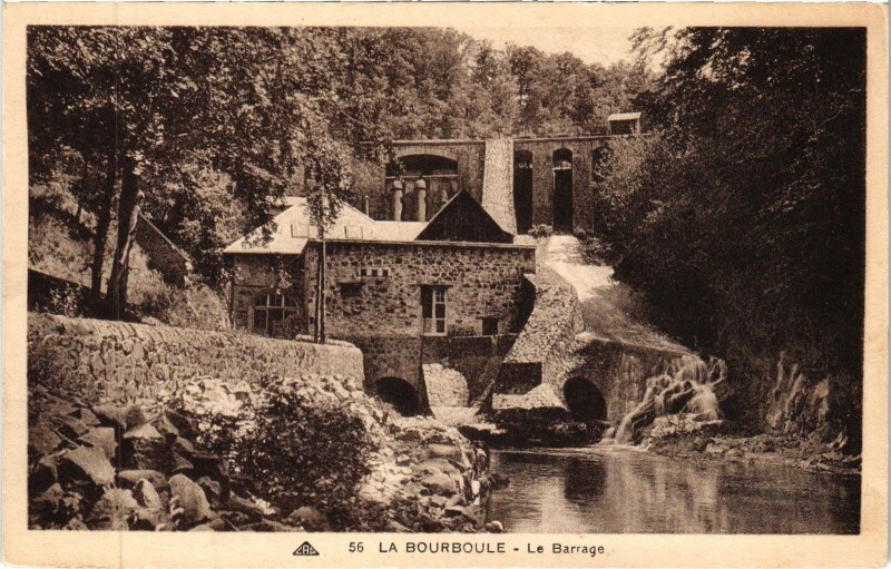 Carte postale ancienne La Bourboule Le Barrage à La Bourboule