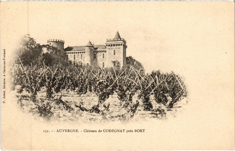 Carte postale ancienne Chateau de Codegnat pres Bort