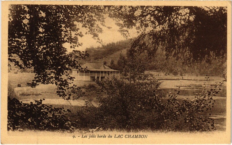 Carte postale ancienne Les Jolis Bords du Lac Chambon