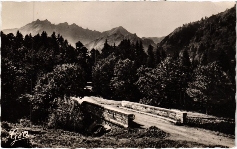 Carte postale ancienne Le Mont-Dore Sancy - La Route du Sancy à Mont-Dore