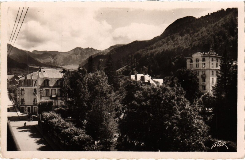 Carte postale ancienne Le Mont-Dore Un Coin du Parc de Sancy et le Capucin à Mont-Dore