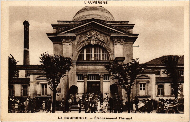 Carte postale ancienne La Bourboule Etablissement Thermal à La Bourboule