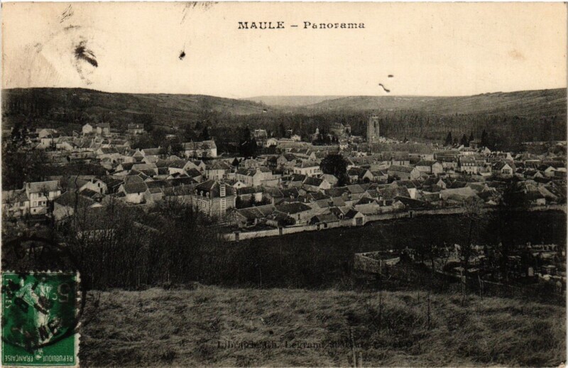 Carte postale ancienne Maule - Panorama à Maule