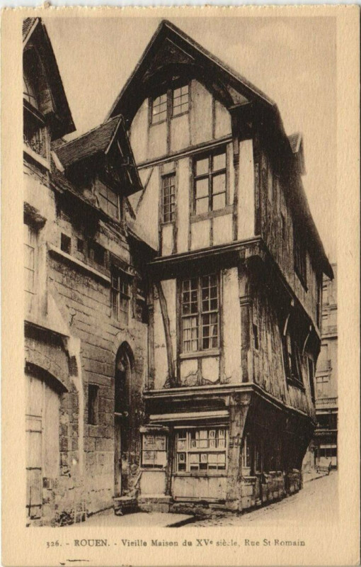 Carte postale ancienne Rouen - Vielle maison à Rouen