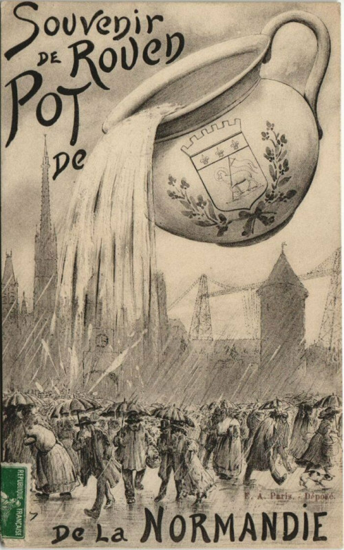 Carte postale ancienne Rouen - De la normandie à Rouen