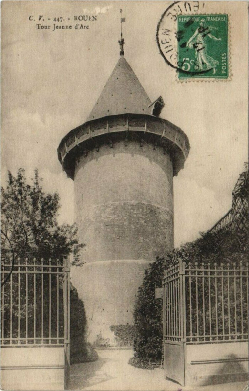 Carte postale ancienne Rouen - Tour jeanne d'arc à Rouen
