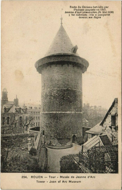 Carte postale ancienne Rouen - Musée de jeanne à Rouen