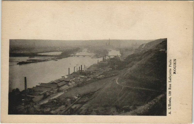 Carte postale ancienne Rouen - Rue lafayette à Rouen