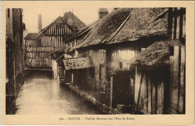 Carte postale ancienne Rouen - Vielles maison à Rouen