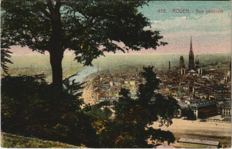 Carte postale ancienne Rouen - Vue générale à Rouen