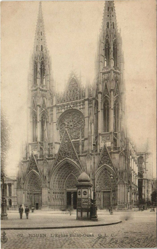 Carte postale ancienne Rouen - L'Eglise Saint-Ouen à Rouen