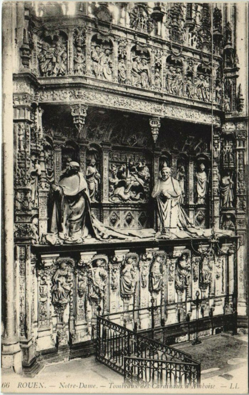 Carte postale ancienne Rouen - Notre dame à Rouen