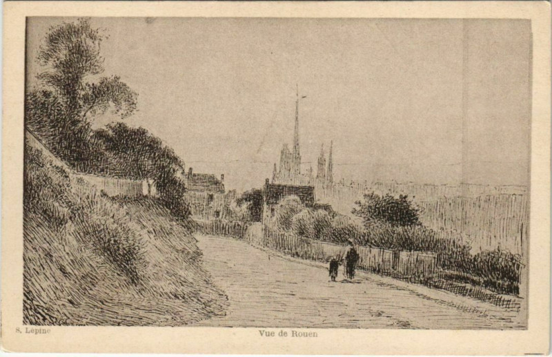 Carte postale ancienne Vue de Rouen à Rouen