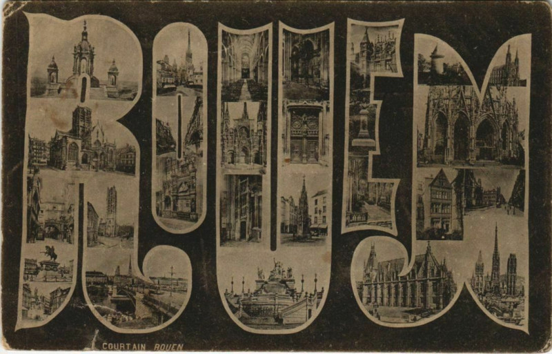 Carte postale ancienne Rouen - Courtain Rouen à Rouen