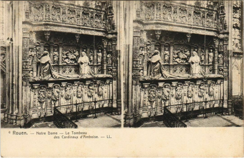 Carte postale ancienne Rouen - Notre dame à Rouen