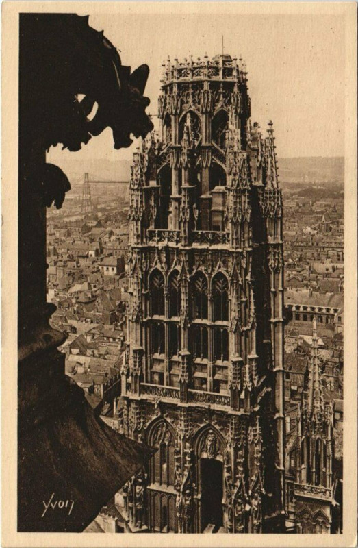 Carte postale ancienne Rouen - La tour du beurre à Rouen