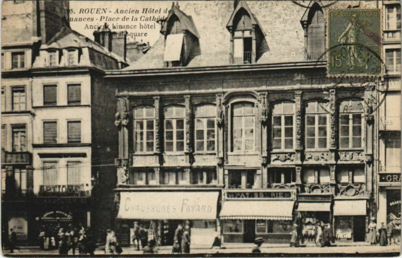 Carte postale ancienne Rouen - Ancien hotel à Rouen