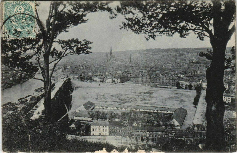 Carte postale ancienne Rouen - Vue générale à Rouen