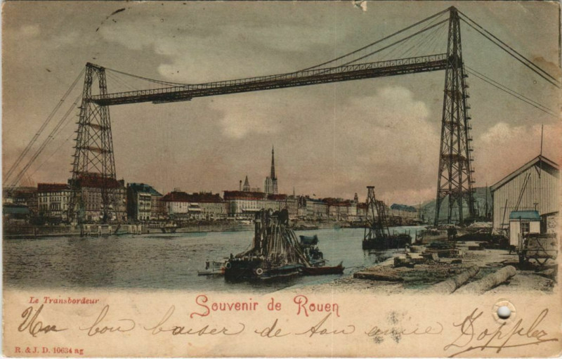 Carte postale ancienne Souvenir de Rouen à Rouen