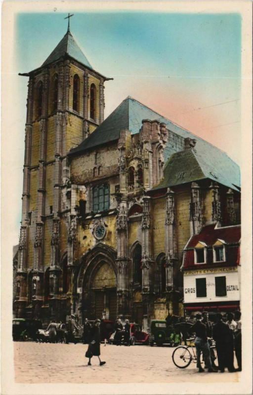 Carte postale ancienne Pont-Audemer L'Eglise à Pont-Audemer