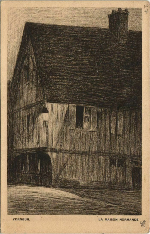 Carte postale ancienne Verneuil-sur-Avre La Maison Normande