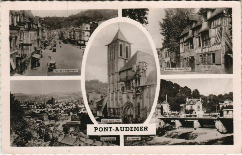 Carte postale ancienne Pont-Audemer Scenes à Pont-Audemer