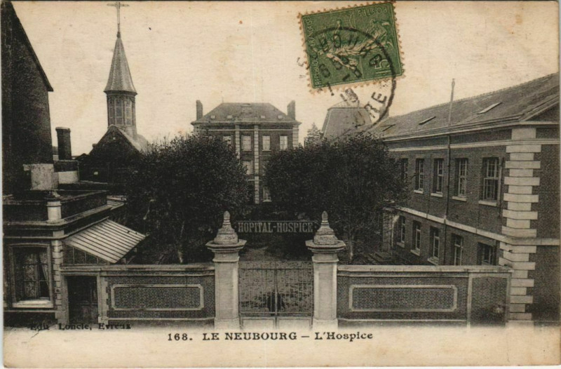 Carte postale ancienne Le Neubourg L'Hospice au Neubourg