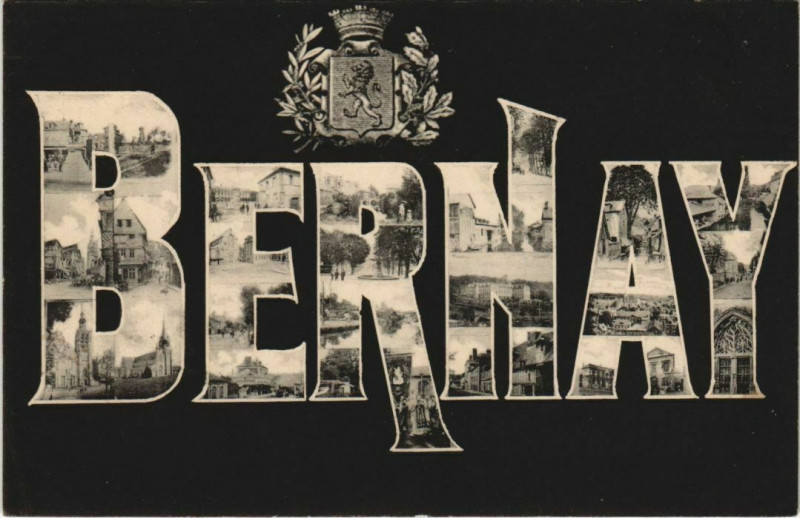 Carte postale ancienne Bernay Scenes à Bernay