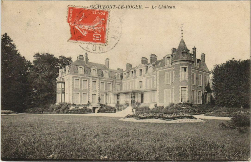 Carte postale ancienne Beaumont-le-Roger Le Chateau à Beaumont-le-Roger