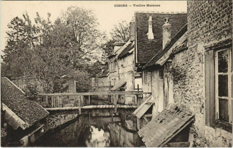 Carte postale ancienne Gisors Vieilles Maisons à Gisors