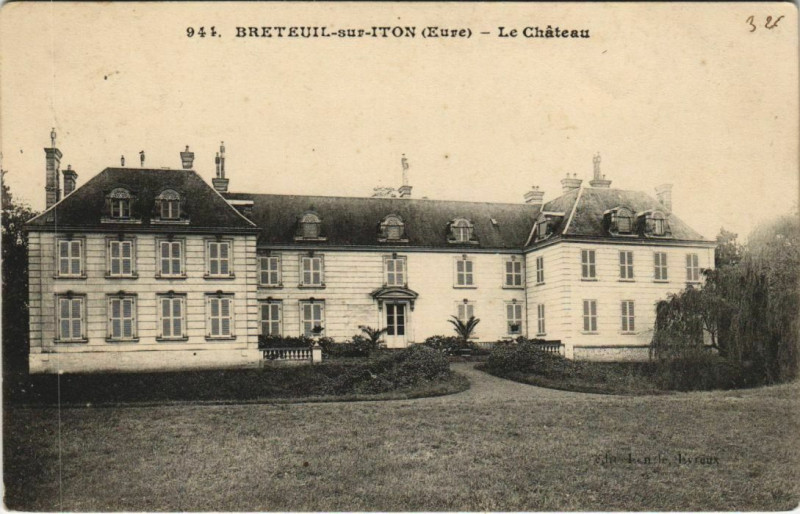 Carte postale ancienne Breteuil-sur-Iton Le Chateau à Breteuil