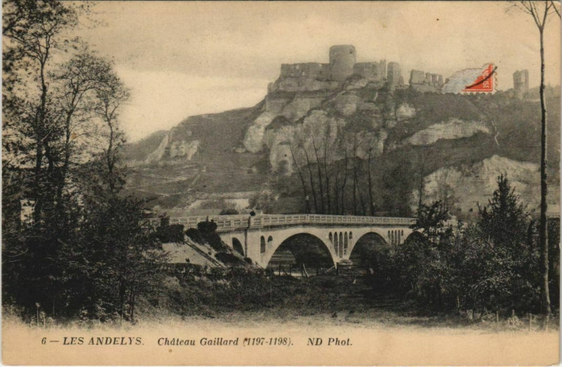 Carte postale ancienne Les Andelys Chateau Gaillard aux Andelys