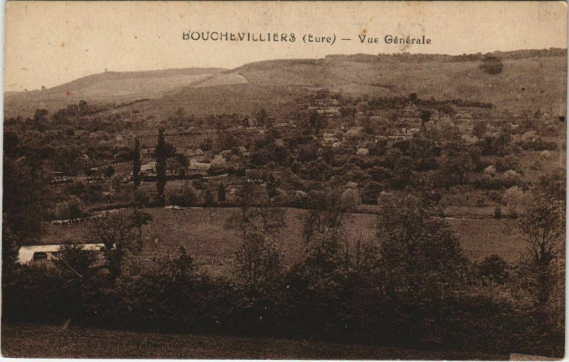Carte postale ancienne Bouchevilliers Vue Generale à Bouchevilliers