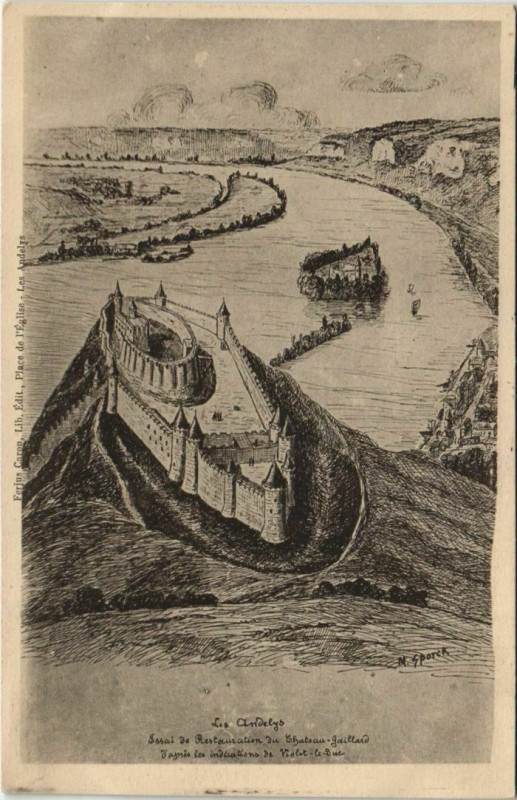 Carte postale ancienne Les Andelys Vue Panoramique aux Andelys