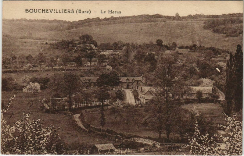 Carte postale ancienne Bouchevilliers Le Haras à Bouchevilliers