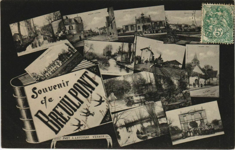 Carte postale ancienne Breuilpont Scenes à Breuilpont