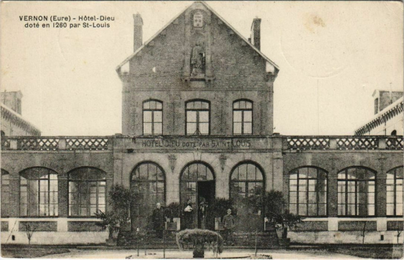 Carte postale ancienne Vernon Hotel-Dieu à Vernon