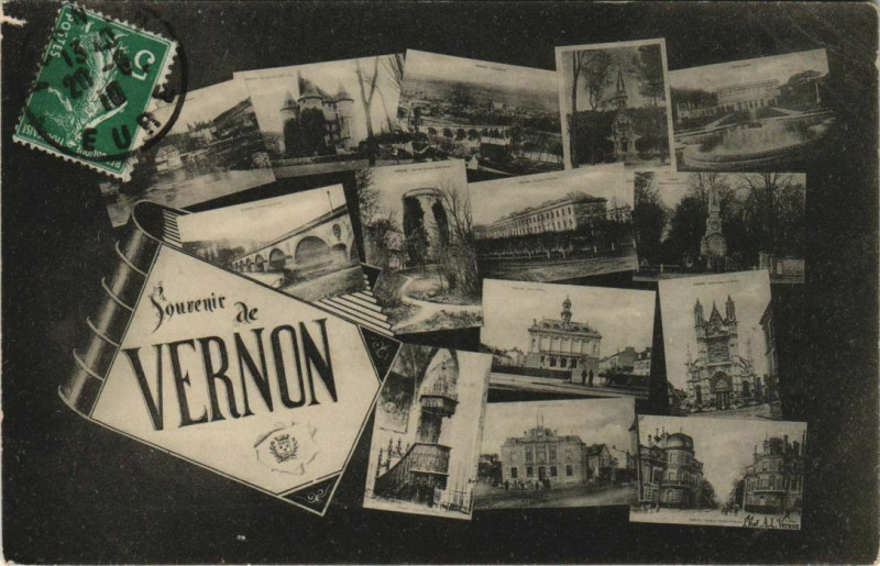 Carte postale ancienne Vernon Scenes à Vernon