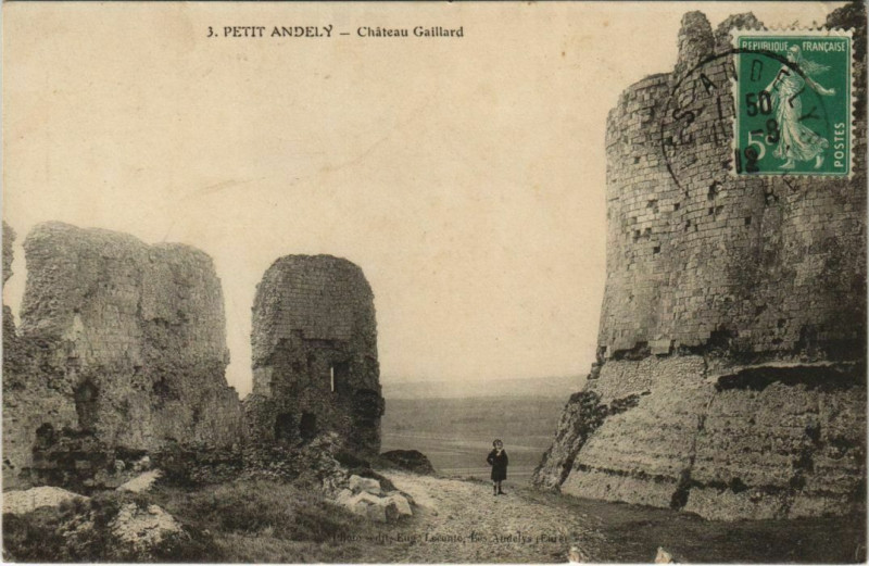 Carte postale ancienne Les Andelys Petit-Andely - Chateau Gaillard aux Andelys