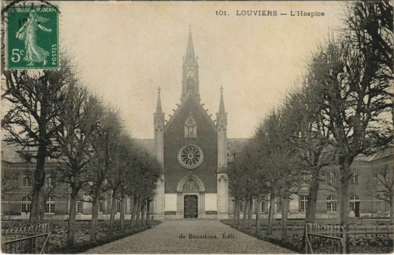 Carte postale ancienne Louviers L'Hospice à Louviers