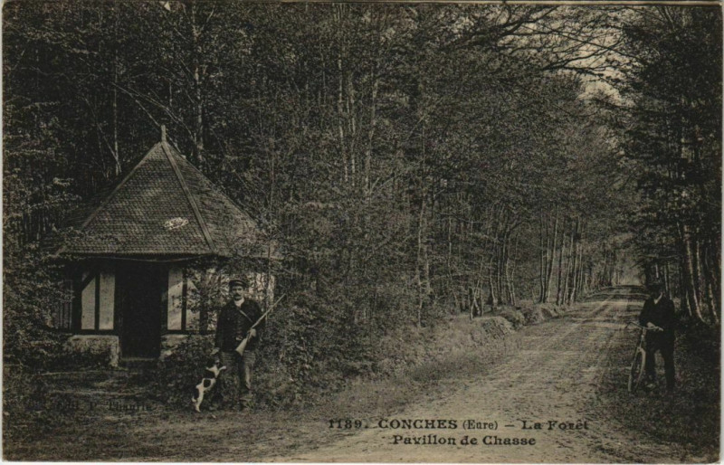 Carte postale ancienne Conches-en-Ouche La Foret - Pavillon de Chasse à Conches-en-Ouche