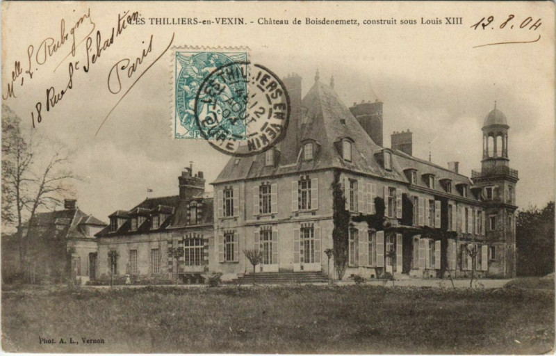 Carte postale ancienne Les Thilliers-en-Vexin Chateau de Boisdenemetz aux Thilliers-en-Vexin