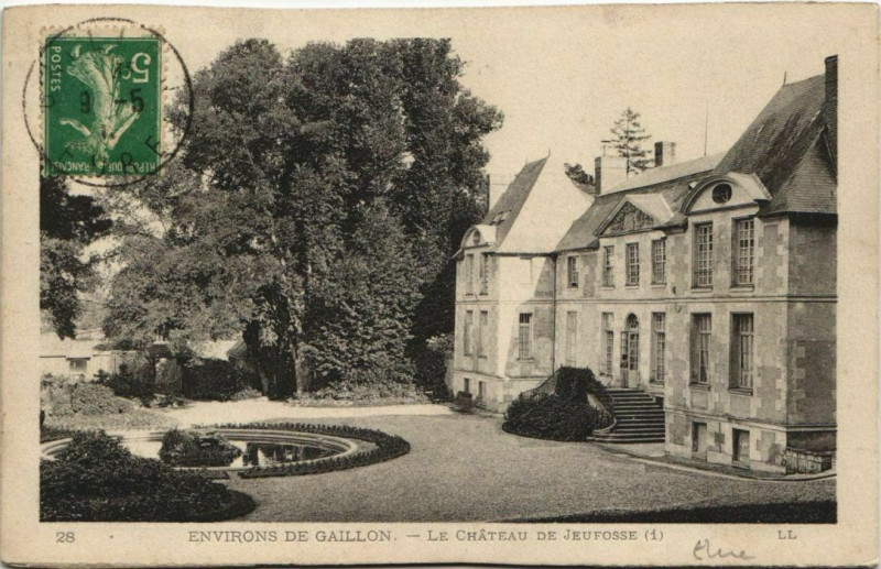 Carte postale ancienne Gaillon Envrions - Le Chateau de Jeufosse à Gaillon
